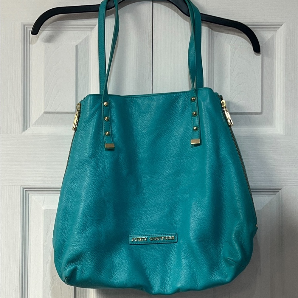 Juicy Couture Leather Turquoise Bag